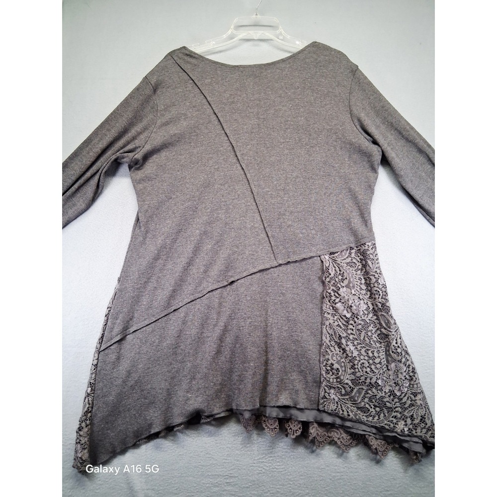 Indigo Soul Women's Long Sleeve Gray Dress Size 2XL Mid length - Picture 6 of 7